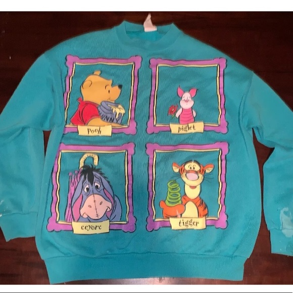 Disney Sweaters - Vintage Disney Sweater Winnie The Pooh 1990s